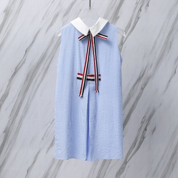 Thom Browne Dresses & Skirts - THOM BROWNE Blue Striped Casual Dress